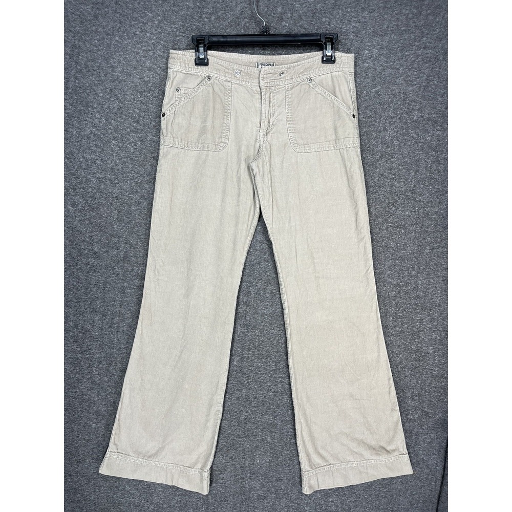 Y2K Periscope Flare Tan Khaki Corduroy Pants Low Rise Junior's Size 7 Boot Cut